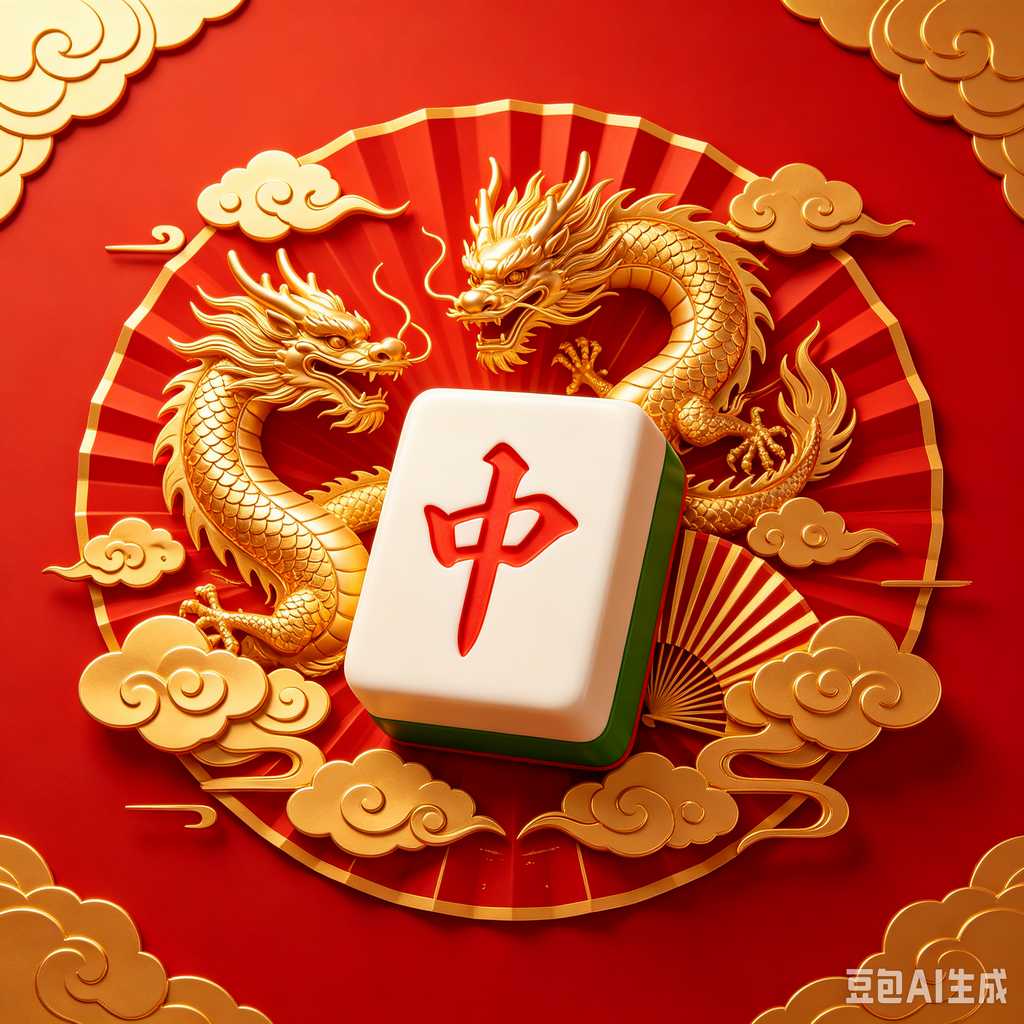 carved pattern mahjong set